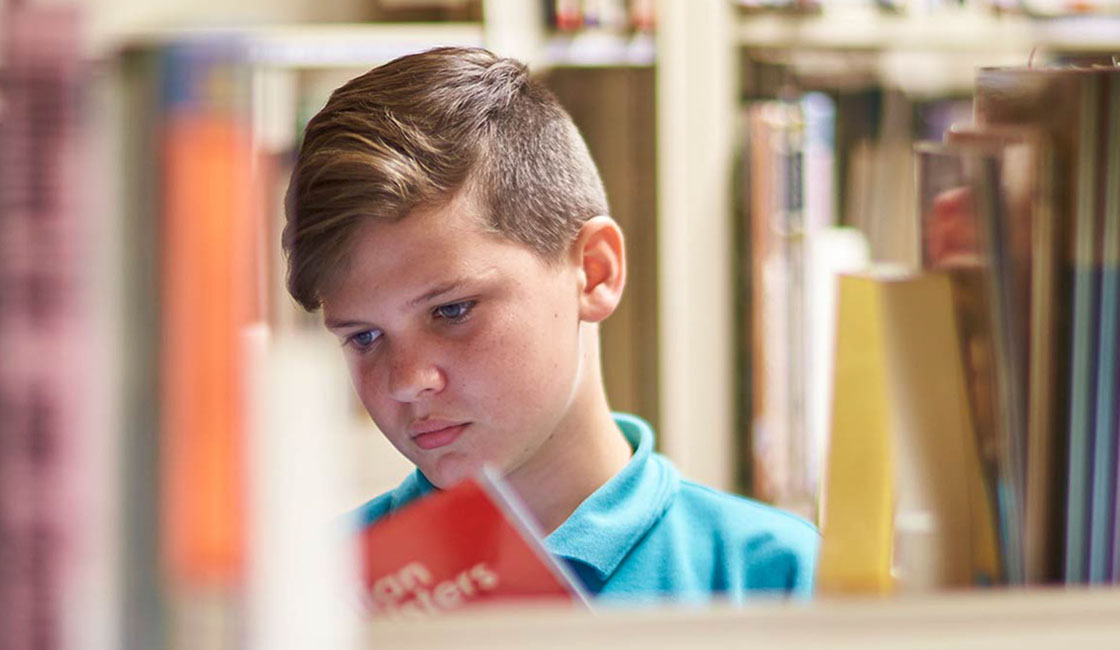 Student Services Students looking through microscopes Banner